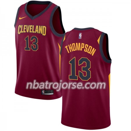 Män Cleveland Cavaliers Tröja Tristan Thompson 13 Nike 2017-18 Röd Swingman